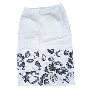 Renato Nucci Cotton Blend Floral Skirt 34